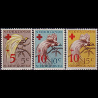 NETH.NEW GUINEA 1955 - Scott# B4-6 Paradise Bird Set Of 3 MN - Nueva Guinea Holandesa