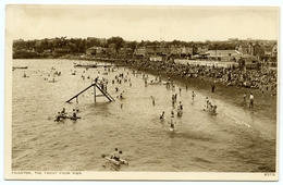 PAIGNTON : THE FRONT FROM PIER / ADDRESS - LINCOLN, CECIL STREET (ROSE) - Paignton