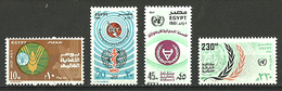 Egypt - 1981 - ( UN - United Nations Day - WHO - World Food Day ) - MNH (**) - OMS