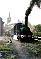 88 SNCF LE CHEMIN DE FER A VAPEUR DU RABODEAU AVEC LA HOHENZOLLERN 020 T 2 EN GARE DE MOYENMOUTIER - Spoorweg