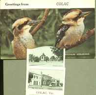 AUSTRALIA Victoria City Of Colac ~ 1955 Folded LEPORELLO 9 Views In Card Window - Andere & Zonder Classificatie