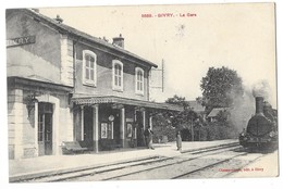 GIVRY (71) La Gare Du Chemin De Fer Train Beau Plan - Andere & Zonder Classificatie