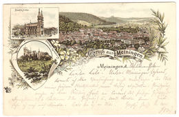 MEININGEN - Gruss Aus Meiningen - Stadtkirche - Schloss - Meiningen