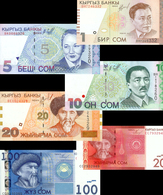 # # # Lot 6 Banknoten Kirgisien (Kyrgystan) 156 SOM UNC # # # - Kirguistán