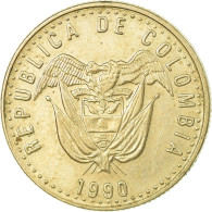 Monnaie, Colombie, 50 Pesos, 1990, TTB, Copper-Nickel-Zinc, KM:283.1 - Colombia