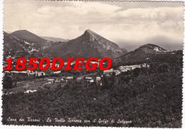 CAVA DEI TIRRENI - LA VALLE TIRRENA CON IL GOLFO DI SALERNO  F/GRANDE VIAGGIATA 1955 - Cava De' Tirreni