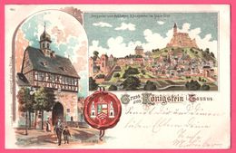 Litho - Gruß - Gruss Aus Königstein I. Taunus - Multivues - 1901 - Taunus