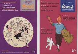 Hergé, Lot De 2 Revues "Les Amis De Hergé" N° 49/50 - Hergé