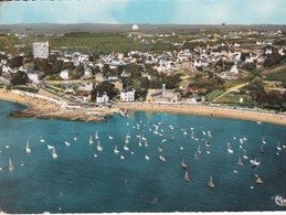 RARE . CPSM 10X15 . Vue Aérienne  (22) TREBEURDEN . Vue Générale . A L'horizon, La Station Spatiale - Trébeurden