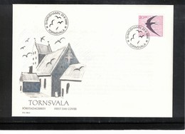 Sweden 1988 Swallow Interesting Cover FDC - Hirondelles