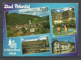 Deutschland BAD PETERSTAL Schwarzwald (gesendet 1992, Mit Briefmarke) Schlüsselbad Klinik - Bad Peterstal-Griesbach