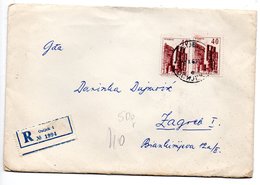 Letter - Postmark Osijek, 8.10.1963. / Zagreb, 8.10.1963., Yugoslavia, Registrated Letter - Otros & Sin Clasificación
