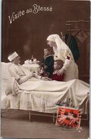 Croix Rouge - Visite Au Blessé Patriotique  Militaire Infirmière Guerre 1914/18 - Red Cross