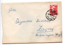 Letter - Postmark Pula, 27.8.1957. / Zagreb, 28.8.1957., Yugoslavia - Autres & Non Classés