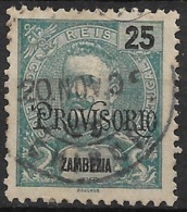 Zambezia – 1903 King Carlos Overprinted PROVISORIO 25 Réis - Sambesi (Zambezi)