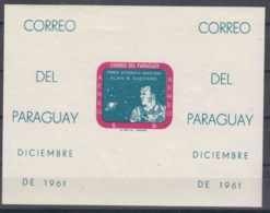 Paraguay 1961 Alan Shepard Block Mi#Block 13 Imperforated, Mint Never Hinged - Paraguay