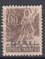 Indonesia 1954 RIAU Islands Overprint Mi#12 Used - Indonesien