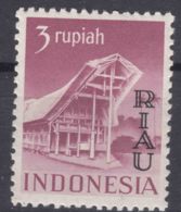 Indonesia 1954 RIAU Islands Overprint Mi#19 Mint Hinged - Indonésie