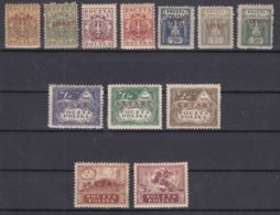 Poland Post Offices In Levant (Turkey) 1919 Mi#1-12 Mint Hinged Complete Set - Levant (Türkei)