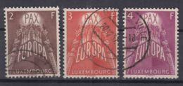 Luxembourg 1957 Europa CEPT PAX Mi#572-574 Used - Gebraucht