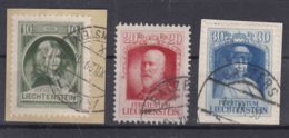 Liechtenstein 1929 Mi#90,91,92 Used - Used Stamps