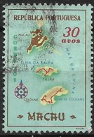 Macau Macao – 1956 Maps 30 Avos - Used Stamps