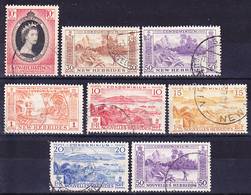 New Hebrides 1953-57 Coronation Issue And Lot Of English+french Definitives 1957 Used O - Unclassified
