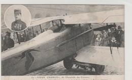 AVIATION THEME - CAPITAINE GUYNEMER   Le Vieux Charles AVION DE CHASSE SPAD - Airmen, Fliers