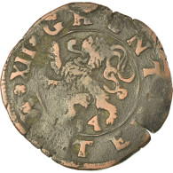 Monnaie, Pays-Bas Espagnols, Liard, 12 Mites, 1584, Gand, TB+, Cuivre - Altri & Non Classificati