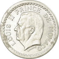 Monnaie, Monaco, 2 Francs, Undated (1943), TTB, Aluminium, Gadoury:MC 133 - 1922-1949 Louis II