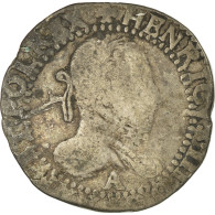 Monnaie, France, Henri III, Demi Franc, 1587, Paris, B+, Argent, Duplessy:1131 - 1574-1589 Hendrik III