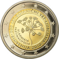 Slovénie, 2 Euro, Ljubljana Botanical Gardens, 200th Anniversary, 2010, SPL - Slowenien