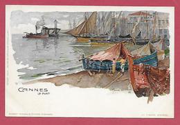 06 - CANNES Illustrée Par WIELANDT Le Port - Wielandt, Manuel