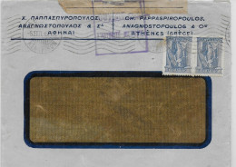 1916 - GRECE - ENVELOPPE Avec CENSURE FRANCAISE  De ATHENES => PARIS - Covers & Documents