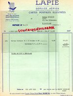 94- SAINT MAUR - RARE FACTURE LAPIE -EDITEUR CARTES POSTALES IMPRIMERIE -SERVICE AERIEN- 125 RUE GARIBALDI -1960 - Imprimerie & Papeterie