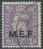 1943-47 OCCUPAZIONE BRITANNICA MEF USATO 3 P - RB39-10 - Occ. Britanique MEF