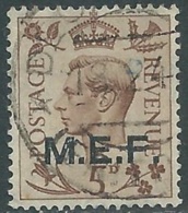 1943-47 OCCUPAZIONE BRITANNICA MEF USATO 5 P - RB44-5 - Occ. Britanique MEF