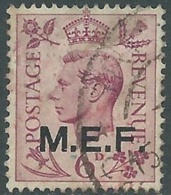 1943-47 OCCUPAZIONE BRITANNICA MEF USATO 6 P - RB39-5 - Occ. Britanique MEF