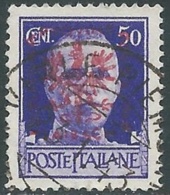 1944 OCCUPAZIONE TEDESCA LUBIANA USATO 50 CENT - RB34-8 - Occ. Allemande: Lubiana