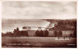 PENARTH BAY FROM THE EAST ~ AN OLD REAL PHOTO POSTCARD #9P73 - Glamorgan