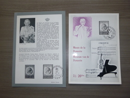 BELG.1965 1359 FDC  Philacard & NL Folder (Gent & Brus/Brux) : " Elisabeth (1876-1965) " - 1961-70