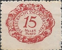 LIECHTENSTEIN 1920 Postage Due - 15h - Red MH - Segnatasse