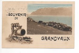 LITHO Souvenir De GRANDVAUX Weinbau Weinlese - Grandvaux