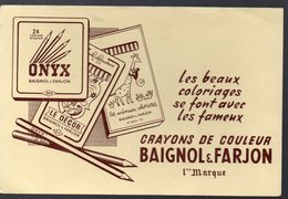 Buvard Crayons De Couleur BAIGNOL ET FARGEON (PPP11508) - Papeterie