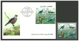 Egypt - 2001 - FDC & Stamps - ( Feasts - Birds - Parrot, Sea Gulls ) - Block Of 4 - MNH (**) - Brieven En Documenten