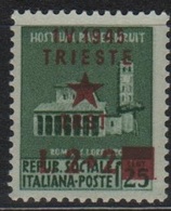 1945 Monumenti Distrutti Serie Cpl MH - Occup. Iugoslava: Trieste