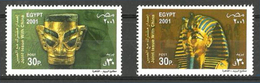 Egypt - 2001 - ( Joint With China - Mask Of San Xing Due & Funerary Mask Of King Tutankhamen ) - MNH (**) - Ungebraucht