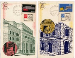 ISRAEL, 1954 Maxi-Card(s), Tabim Stamp Exhibition, SG98-99,  F5002 - Tarjetas – Máxima