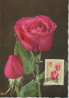 Bulgarie Carte Maximum Fleurs 1962 Rose 1132 - Briefe U. Dokumente