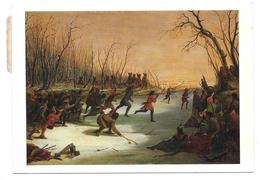 BALL PLAY OF THE SIOUX ON THE ST. PETERS RIVER IN WINTER - Seth Eastman - AMON CARTER MUSEUM, FORT WORTH - Fort Worth